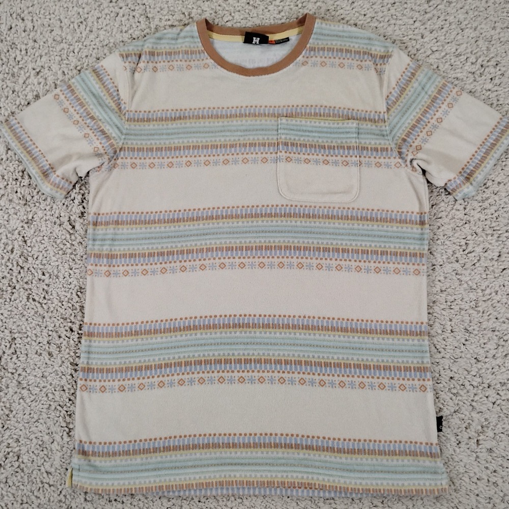 Howler Brothers T Shirt Mens Small Kuti Bone Terry Aztec Tribal Western Pocket